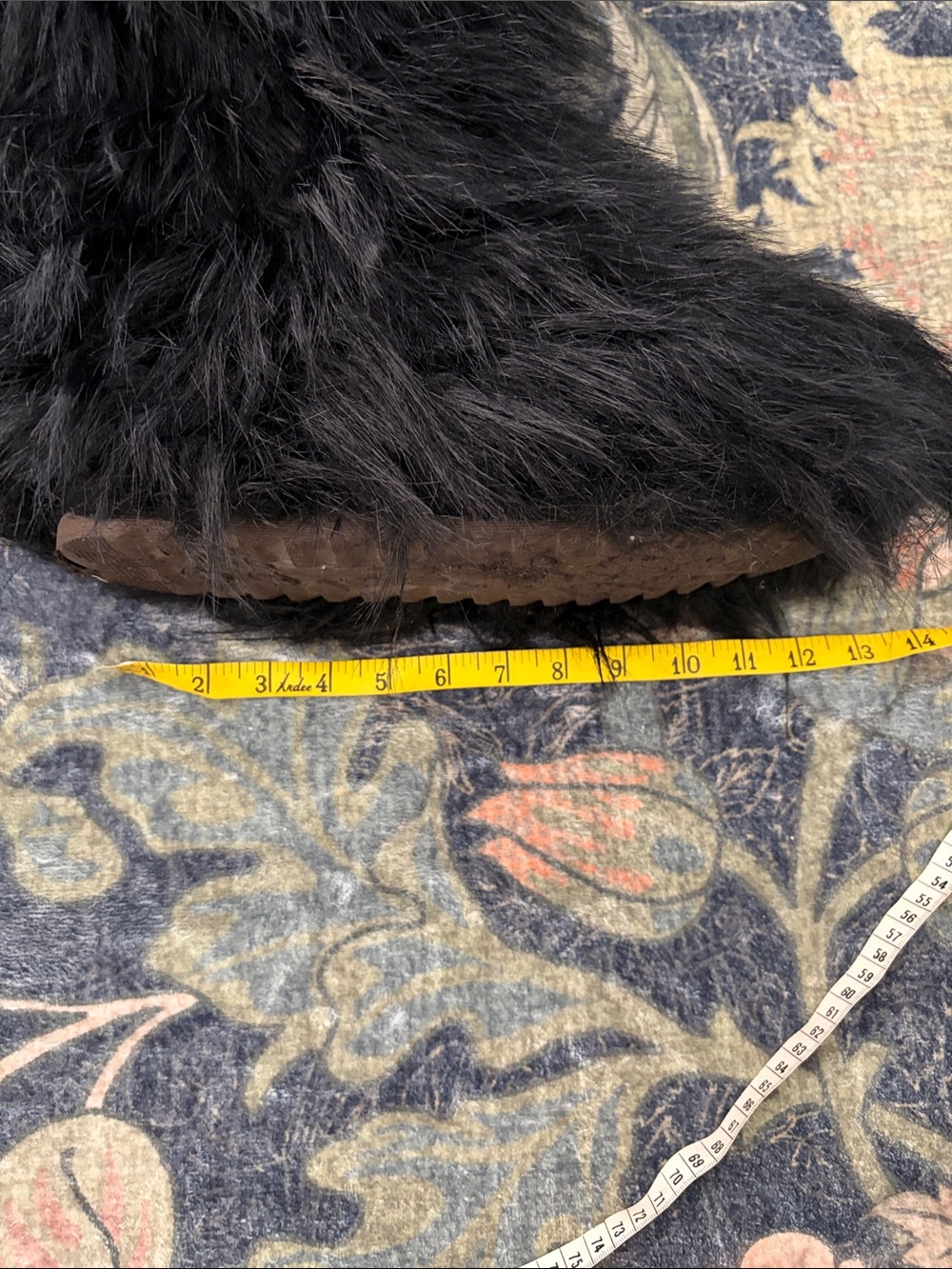 Black Faux Fur Boots - Picture 6 of 11